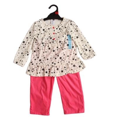 China 100% Cotton Stockpapa Wholesale inventory spring winter 100% cotton kids set second hand clothes for sale