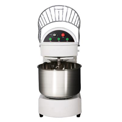 China Snack factory bakery spiral mixer machine 10L/20L/30L/40L/50L/60L commercial snack dough pizza mixers for sale