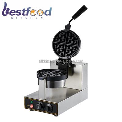 China Electric Rotary Portable Egg Maker 1plate Hotels Waffle Shake Belgian Waffle Snack Machine For Sale for sale