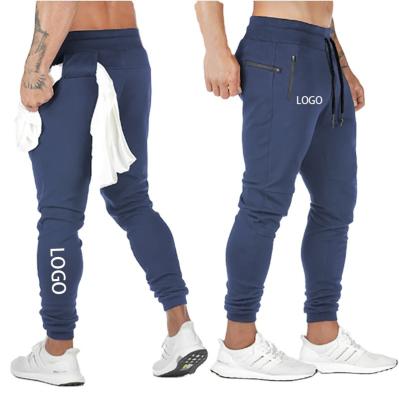 China Custom Logo Solid Cotton Sweatpants Man Sweatsuit Anti-Wrinkle Joggers With Buckle Cargo Fitness Training Pants Male Men Team Tracksuit for sale