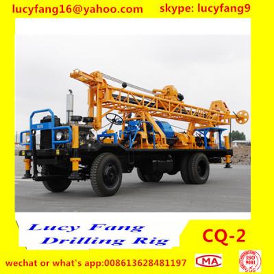 China New Arrival Hot Sale Truck Mounted Big Pile Drilling Rig CQ-2 With DTH Hammer Drilling Or Rotary Drilling With Mud pum for sale