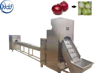 China 1.5kw Power Onion Peeling Machine , Onion Processing Machine With Cutter for sale