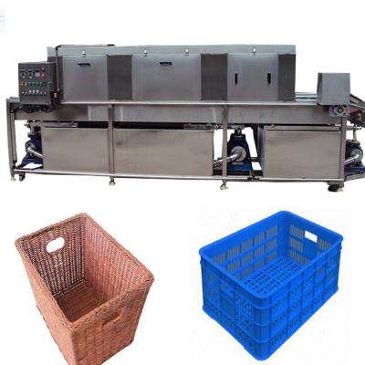 China Vegetable Storage Plastic Crate Cleaning Machine , Turnover Industrial Crate Washers for sale