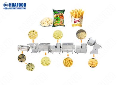 China Small Scale Auto Freeze Potato Chips Crisp Auto French Fries Making Machine Small Scale for sale