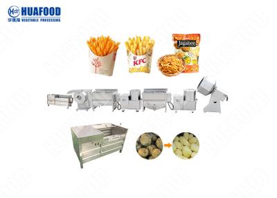 China SUS 304 Automatic Frozen French Fries Machine Corrugated Potato French Fries Machine for sale