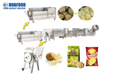 China Microplaquetas de batata automáticas congeladas das batatas fritas que fazem as microplaquetas de batata da máquina que fritam a máquina à venda