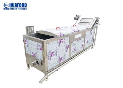 China 98 Celsius Vegetable Blanching Machine High Automation Control For Food Processing for sale