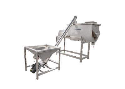 China Horizontal Cylinder 3kw 450L/Time Food Mixer Agitator for sale