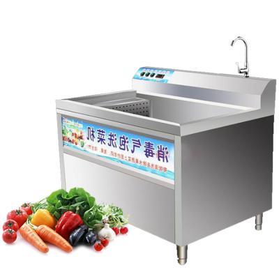 China 150KG Small Fruit And Vegetables Washing Machine Air Bubble Machine for sale