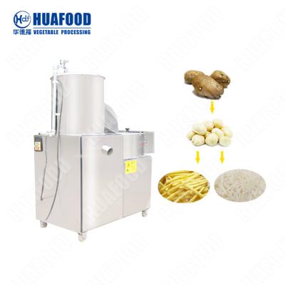 China 300kg/H Potatoes Peeler Washer And Dicer Machine Potatoes Cleaner Neumatic Peeler Machine for sale