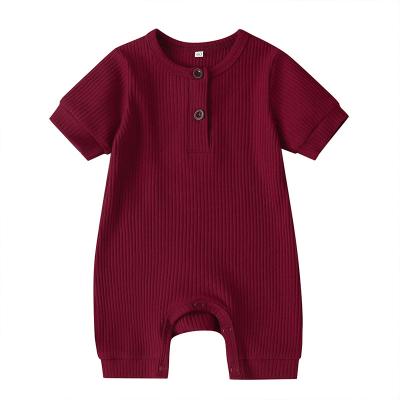 China New Arrival Cotton Toddler Infant Summer Rising Clothes Ones Shorts Baby Romper Pajamas Romper Wholesale for sale