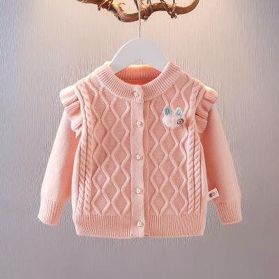 China CSY295 New Fall Beautiful Breathable Upper Autumn Cardigan Sweater Girls Casual Fashionable Knitted Cardigan for sale