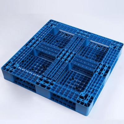 China 1000X1000X150mm Single Faced Blue Recycled Plastic Pallet for sale