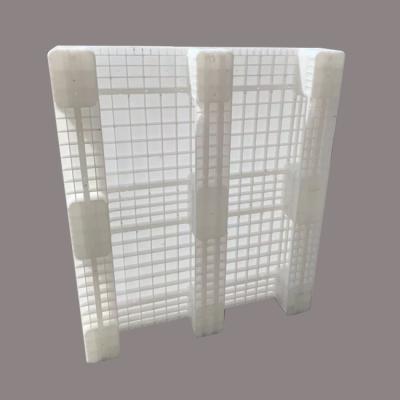 China Flat White Color Plastic Pallet Hygienic Deck Pallet With Closed Deck for sale