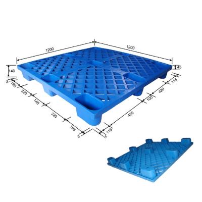 China Single Faced 4 Way Nine Feet HDPE Plastic Pallet Warehouse Ground Pallet For Storage Equipment for sale