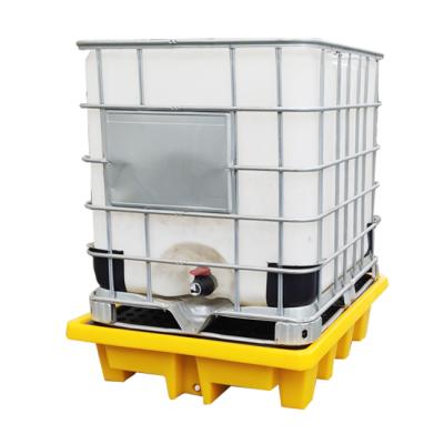 China Plastic Spill Pallet IBC Spill Restraint Pallet With Factory Price 1300X1100X300mm for sale