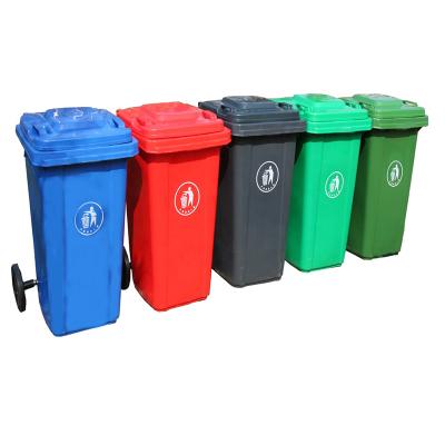 China Sustainable Movable Outdoor Garbage Bins Trash Can for sale