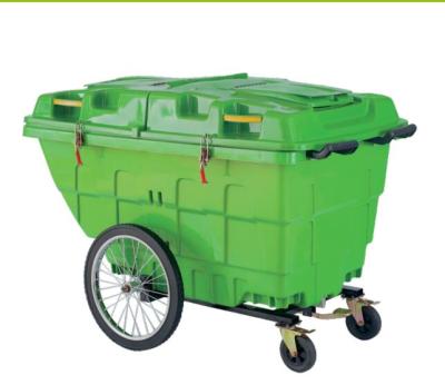 China Sustainable 400L Wheels Mobile Garbage Cart for sale