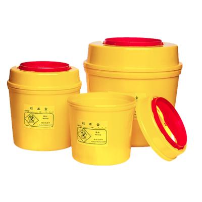 China Sustainable Yellow Medical Disposable Waste Container Sharps Box Used In Hospital for sale