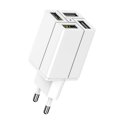 China Mobile Phone/Tablet Brand/Power Bank/MP3/MP4 Factory Directly Sell 3.4A 4 USB CE CE Portable Travel Adapter FCC RoHS CA65 UKCA EU Plug Foldable Wall Fast Charger for iPh 13 for sale