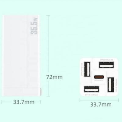 China Mobile Phone / Tablet PC / Power Bank / MP3 / MP4 Newest Design 5 In 1 USB A Type 1 Ports 4 Foldable C Wall Charger YAD-C017 35.5W Quick Adapter For iPhone honor of Apple Samsung Huawei for sale