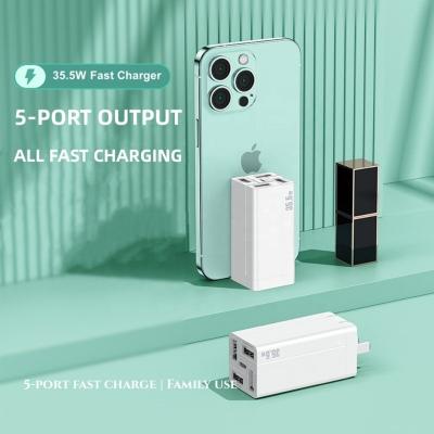 China Cell Phone/Tablet Brand/Best Mobile Phone&Accessories YAD-B001 5 Power Bank/MP3/MP4 Price In 1 Wall Charger Fast Power Adapter For Apple Huawei Samsung Galaxy S23 Ultra for sale