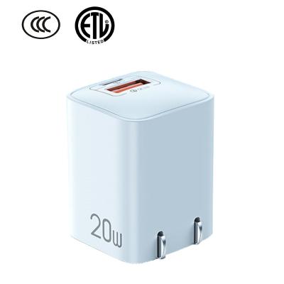 China High Quality YAD-C009 A+C Mobile Phone Etc.electronic Product PD 20W Wall Customizable Mini Quick Charger Fold Portable Travel Adapter For Cell Phones Samsung Vivo for sale