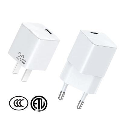 China Mobile Phone Etc.electronic Product New Arrival 2023 PD 20W Mini Portable Fast Charger YAD-C008A Travel Adapter For iPhone SE/X/XR Airpods pro/air Lenovo 2020 iPad for sale