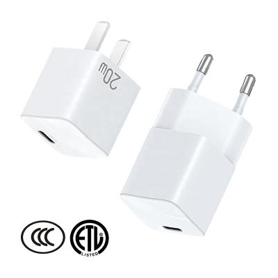 China Factory Supply Mobile Phone Etc.electronic Product Factory Supply PC PD 20W Mini Fast Wall Charger 3C Type C Power Supply Adapter For iPhone 14 Pro Max 13 Mobile Phones for sale