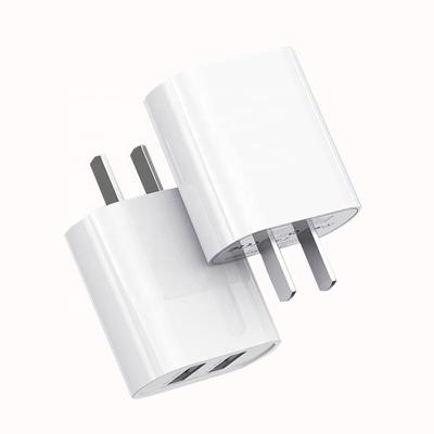 China Original Mobile Phone Fast Charger Chargers and Adapters Dual USB A Hub Travel Power Supply Adapter RP-U10 Wall Charger for Apple iPhone IOS Android Mobile for sale