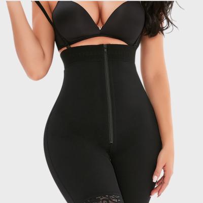 China Breathable Custom Wholesale Side Zipper Yoga Pants Adjustable Belly Control Shapewear Body Shaper for sale