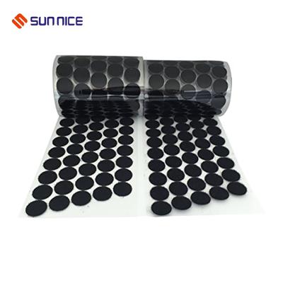 China Viable Customize Sticky Thin Hook Loop Circle Adhesive Dots for sale