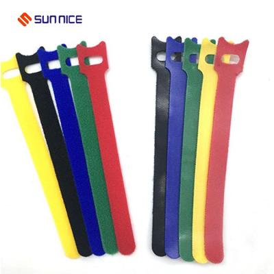 China High Temperature Colorful Flexible Self Gripping Reusable Carry Self Gripping Cinch Straps Loop Cable Tie Reusable+ Antistatic+Eco-Friendly+Waterproof Double Side/Hook en venta