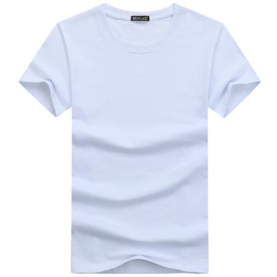 China Cheap 100% OEM Print Custom Breathable Plain Polyester T Shirts Anti Shrink Anti Shrink T Shirt For Men Short Sleeve White T Shirt Wholesale for sale