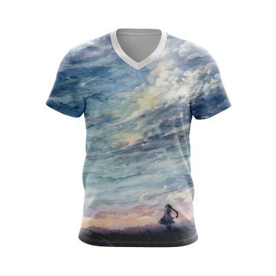 China Custom Made 100% Sublimation Anti Shrink T-shirts Polyester Breathable T-shirts China Manufacturer Breathable Quick Dry Shirts For Men Sports for sale