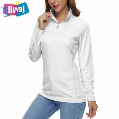 China Wholesale Anti-Wrinkle Anti-Wrinkle Customize Logo Design Women Sun Protection Long Sleeve Sports Outdoor Casual T-shirt for sale