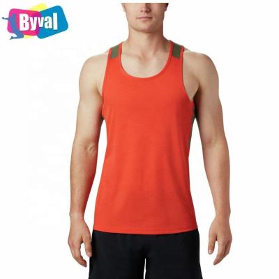 China Cheapest Byval QUICK DRY Workout QUICK DRY Vest For Men Sport Casual Sleeveless Custom 100%Polyester Exercise Fitness Plus Size Tank Tops Shirts for sale