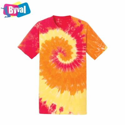 China Hot Selling Custom Womens Men's Unisex Anti-Wrinkle Anti-Wrinkle Tie Dyed Hip Hop Tie Dye T-shirt Street Wear High Quality Sublimation Printed Tee -shirts for sale