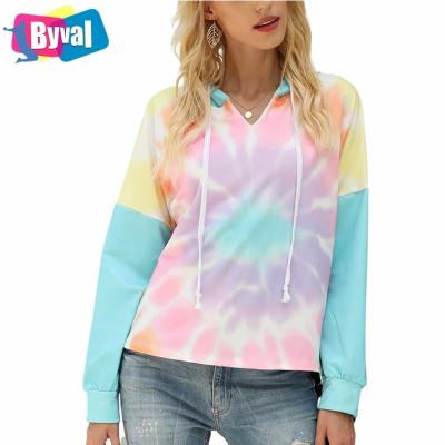 China Newest Popular Oversized Popular Pullover High Quality Link Dye Hoodies Custom Made Anti-shrink Anti-shrink Design For Women for sale