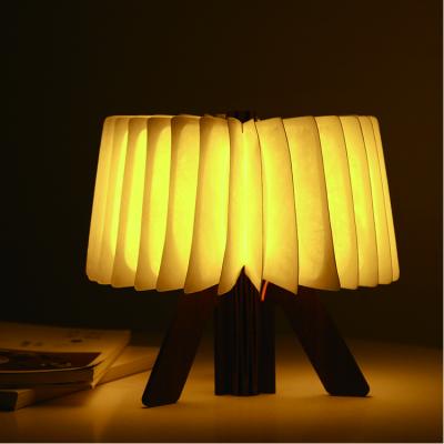 China Modern USB Foldable Wooden Waterproof Creative Portable Nordic Design Light Table Stand Night Lamp Table Lamp R Letter Home Decoration for sale