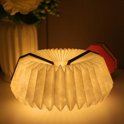 China 2021 newest style suede fabric organ lamp factory sale smart colorful tyvek book lamp waterproof tyvek lamp for sale