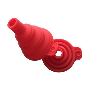 China Eco Friendly Food Grade Silicone Sustainable Collapsible Small Funnel for sale