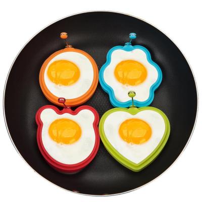 China Sustainable Cooking Rings Amazing Breakfasts Silicone Egg Ring Mold for sale