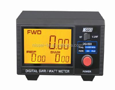 China SWR / Forward / Reverse Power NISSEI Digital SWR Meter DG-503 1.6-525 MHz 200W Amateur Radio for sale