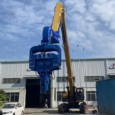 China Excavator Pile Driving Excavator Pile Hydraulic Vibratory Hammer Digging Retail For Steel Sheet Pile Project for sale