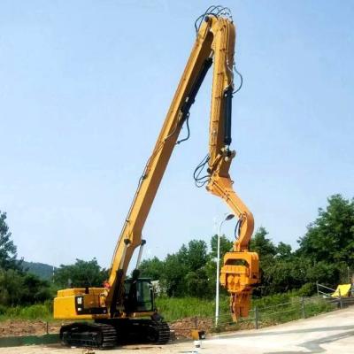 China Excavator Sheet Piling Boom Sheet Pile Drive Machine Excavator Easy Installation Customized Wholesale for sale