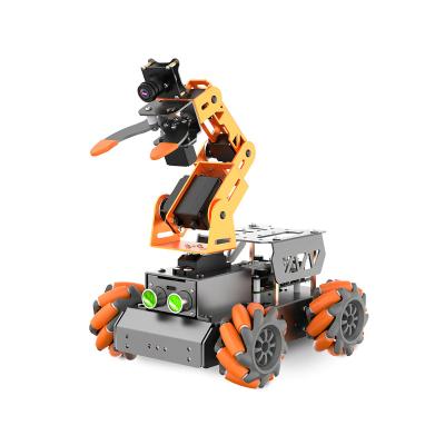 China Full Wheel Smart Car Mecanum Car Metal Bracket MasterPi AI Robot Open Source Robot Set With Robotic Arm for sale