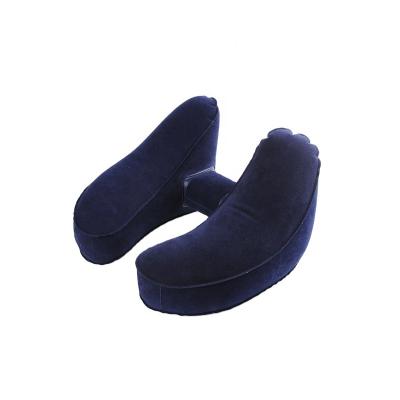 China Anti Snoring Travel Multifunctional Folding Inflatable Neck Pillow for sale