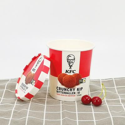 China Recycled Materials Maker Ice Cream Paper Cup With Lid PET Paper Cover for sale