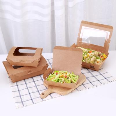 China Dayu Recycled Materials Produced To Take Out Disposable Roasted Chicken Paper Fried Food Packaging Box for sale